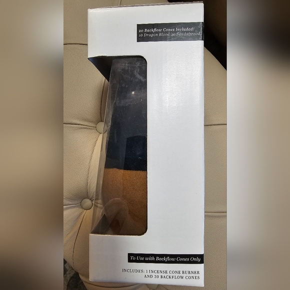 PREMIUM COLLECTION MYSTIC WATERFALL BACK FLOWINCENSE CONE BURNER 20 - Picture 2 of 4